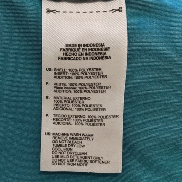 Adidas Top Women's Medium Turquoise Gray Supernova Three Stripes - Picture 6 of 6